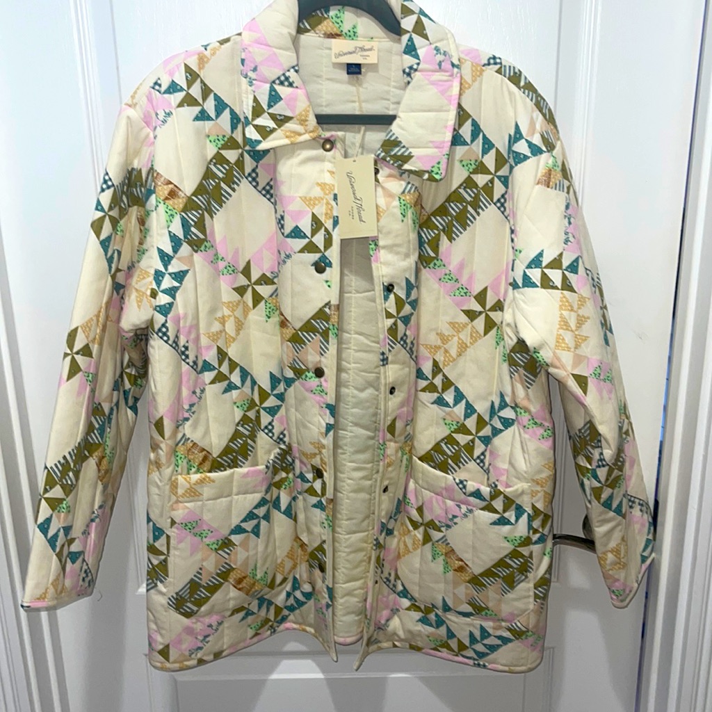 Target Universal Thread Size Large Patchwork Quilted Jacket Fall Jacket